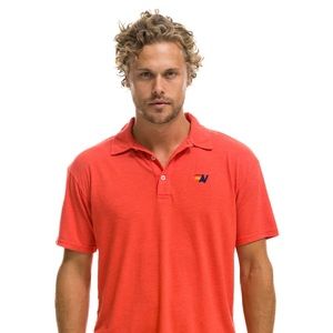 NWT aviator nation men’s polo red large